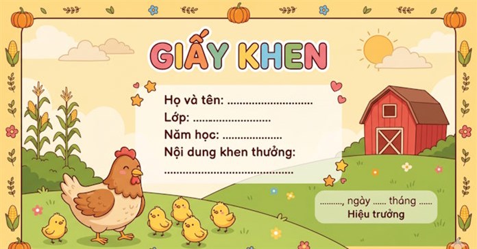 Prompt tạo giấy khen học sinh theo phong cách khác nhau