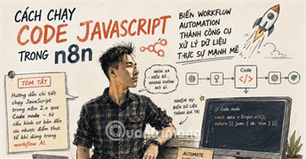 Hướng dẫn chạy Code node JavaScript trong n8n